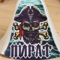 Шапка для бани "Пират" принт Шапка для бани "Пират" принт