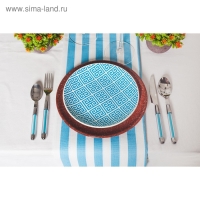 Тарелка плоская &laquo;Мрамор&raquo;, d=24 см