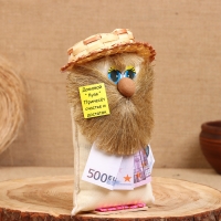 Оберег &laquo;Домовой Кузя с деньгами&raquo;, микс