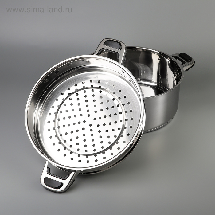 Мантоварка &laquo;Алтын&raquo;, 16,2 л, d=26 см, 3 секции, капсульное дно, стеклянная крышка, индукция