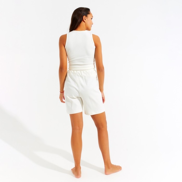 Шорты пижамные женские MINAKU: Home collection цвет экрю, р-р 44 Шорты пижамные женские MINAKU: Home collection цвет экрю, р-р 44