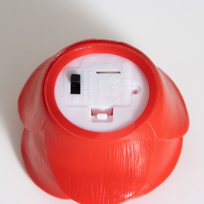 Ночник Ночник "Роза" 2Вт LED LR44 красный 6,6х6,6х4см