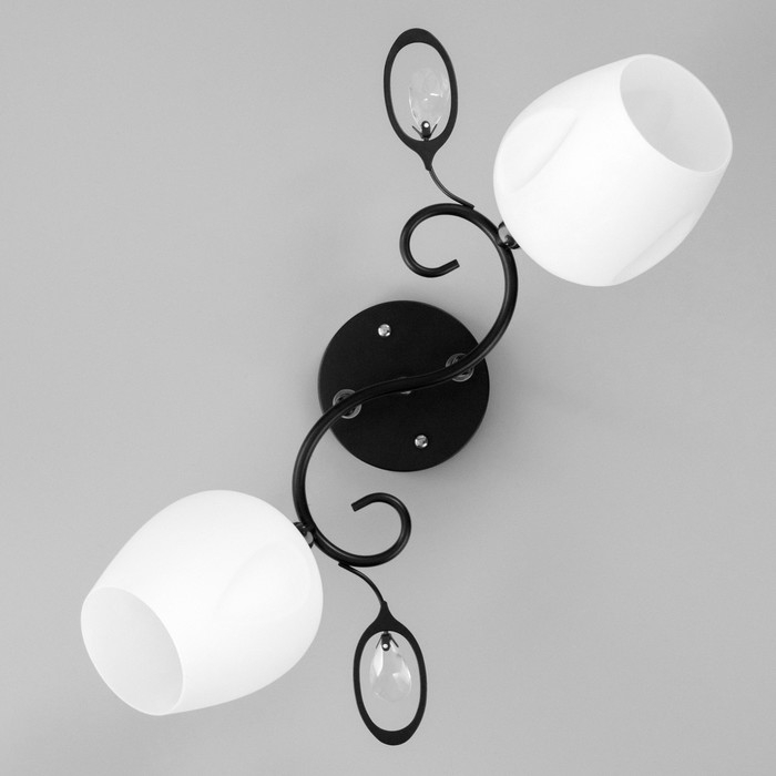 Люстра потолочная Мэгги 2хE27 40Вт Черный, хром Люстра потолочная Мэгги 2хE27 40Вт Черный, хром