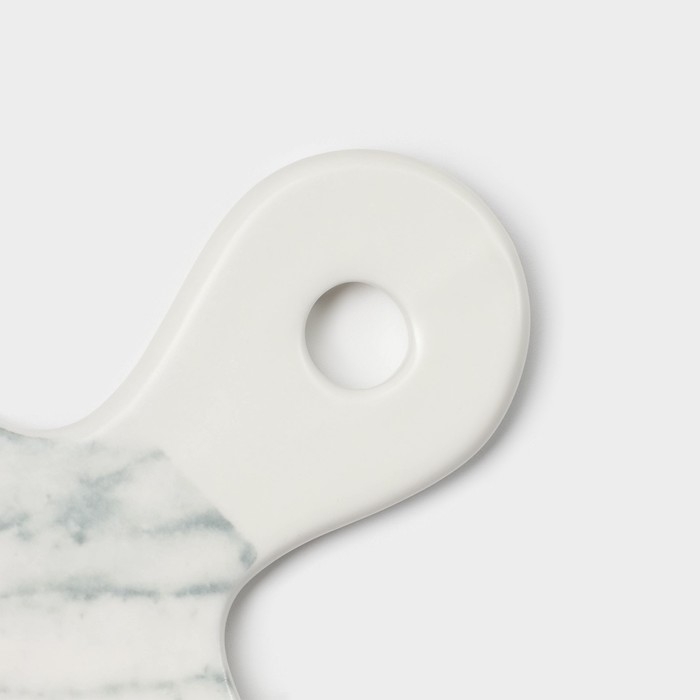 Блюдо фарфоровое для подачи Magistro Real Marble, 25&times;14 см