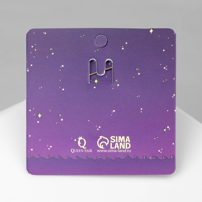 Булавка-оберег &laquo;Символ женственности и мудрости&raquo;, цветная в золоте