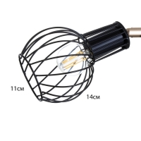 Бра с переключателем на проводе "Бьянка" Е14 40Вт черный 17х11х17см Бра с переключателем на проводе "Бьянка" Е14 40Вт черный 17х11х17см