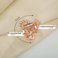 Зажим для платка &laquo;Роза ветров&raquo;, цвет белый в розовом золоте