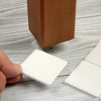 Накладка мебельная TUNDRA, 40 х 40 мм, квадратная, белая, 8 шт. Накладка мебельная TUNDRA, 40 х 40 мм, квадратная, белая, 8 шт.