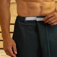 Полотенце банное Этель «Килт» с карманом 60*140 см. цв. темно-зеленый металлик, 100% хл, вафля 240 г/м2 Полотенце банное Этель «Килт» с карманом 60*140 см. цв. темно-зеленый металлик, 100% хл, вафля 240 г/м2