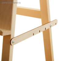 Мольберт тип &laquo;Хлопушка&raquo;, 120 х 60 х 65 см, планшет 60 х 60 см, неокрашенное дерево, Calligrata