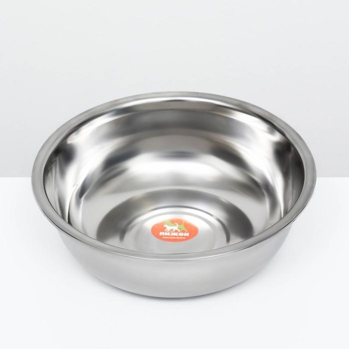 Миска металлическая эконом, 2,7 л, 25 х 8 см