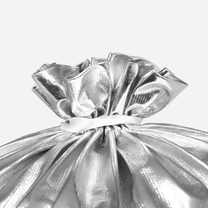 Подарочный мешок Деда Мороза, цвет серебро, 60 &times; 40 см, на новый год