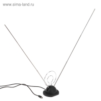 Антенна цифровая, комнатная, пассивная, 3 секции, 60 см, на подставке, кабель 1 м Антенна цифровая, комнатная, пассивная, 3 секции, 60 см, на подставке, кабель 1 м