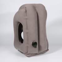 Подушка надувная, 50 &times; 35 &times; 30 см, в чехле, цвет серый