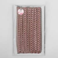 Тесьма декоративная &laquo;Самоса&raquo;, 18 мм, 9,1 &plusmn; 0,5 м, цвет шампань