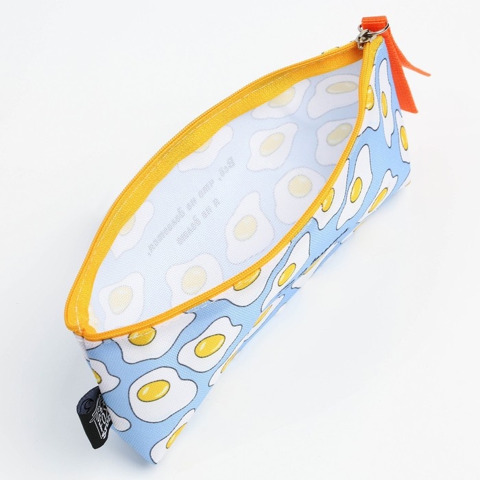 Пенал школьный текстильный &laquo;1 сентября: Все, что не делается&raquo; Яишница, 20 х 8 х 3 см