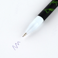 Ручка шариковая синяя паста, 0.7 мм &laquo;Самолеты&raquo; пластик