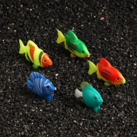 Декор для аквариума "Рыбки", набор 5 шт, 5,5 х 4,2 х 1,7 см