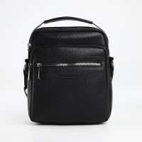 Сумка мужская через плечо TEXTURA, 3 наружных кармана, цвет чёрный Сумка мужская через плечо TEXTURA, 3 наружных кармана, цвет чёрный