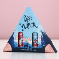 Подарочный набор косметики &laquo;Верь в чудеса!&raquo;, бальзам для губ, 2 х 10 г, Новый Год