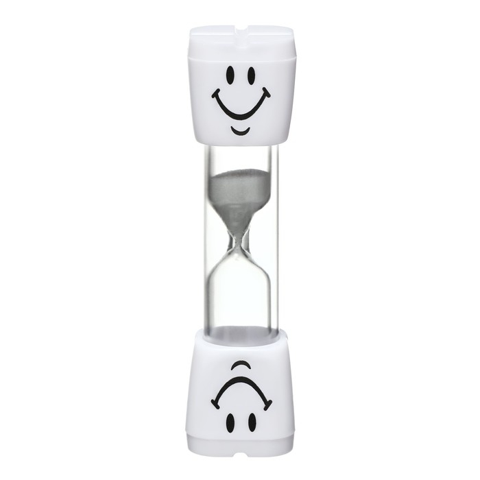 Песочные часы Песочные часы "Зубик", на 1 минуту, 10 х 2 см, белые