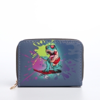 Кошелёк детский на молнии &laquo;Выбражулька&raquo;, цвет тёмно-синий