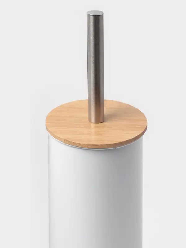 Ёршик для унитаза SAVANNA BAMBOO, 9.5&times;38 см, белый