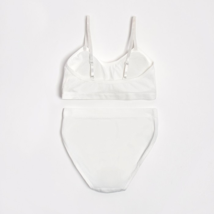 Комплект женский (топ, трусы) цвет белый, размер 42-44