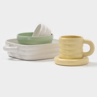 Маслёнка Доляна &laquo;Зефир&raquo;, 16&times;13,5&times;5 см, керамика, белая