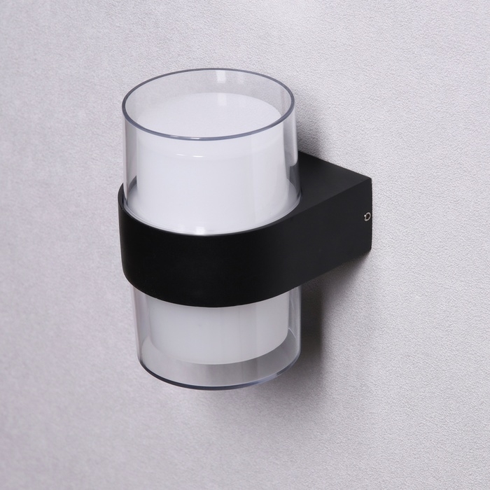 Светильник фасадный &laquo;Гранд двойной&raquo;, FSD-081, 10 Вт, 3000К, IP65, 220 В, металл, черный