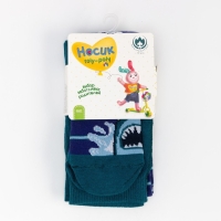 Колготки детские, цвет синий, размер 98-104