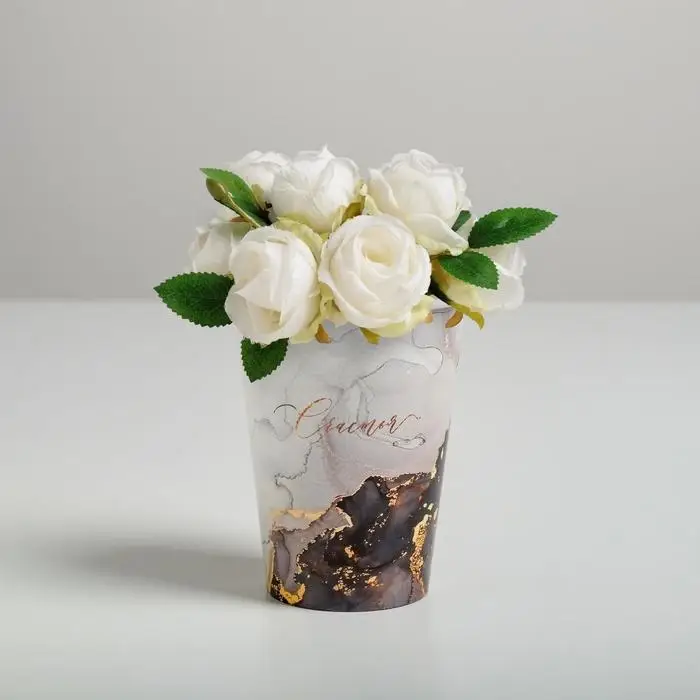 Стакан для цветов &laquo;Счастье&raquo;, 350 мл