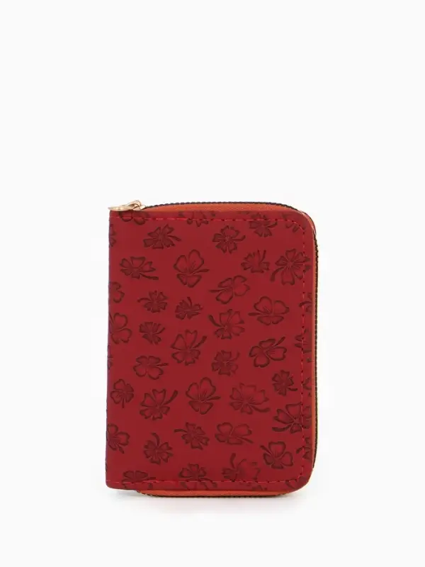 Кошелек жен 07-01-01 Июнь2526, 13*2*9 см, 2 отд+отд/молн, д/карт, бордо