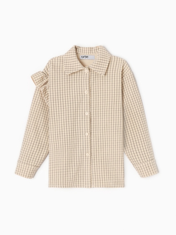 Рубашка детская с воланом KAFTAN р.34 (122-128 см)