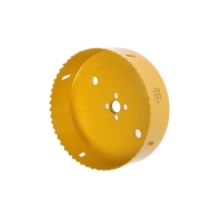 Коронка биметаллическая ТУНДРА, 140 мм, M16 с дополнительной фиксацией Коронка биметаллическая ТУНДРА, 140 мм, M16 с дополнительной фиксацией