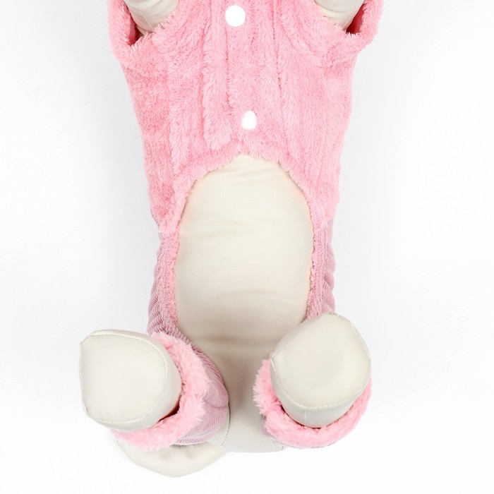 Комбинезон Комбинезон "Love", размер S (ДС 25 см, ОГ 35 см, ОШ 25 см), розовый