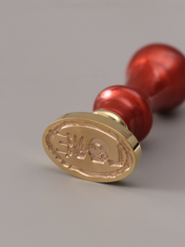 Печать для сургуча с пластиковой ручкой "Жуткая любовь" 6,3х3х2 см