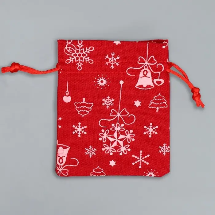 Мешочек подарочный холща &laquo;Морозко&raquo;, 10 х 12 см +/- 1.5 см