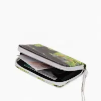 Кошелек дет 07-01-01 Июнь2533 кот, 12*1,5*9 см, 2 отд+отд/молн, д/карт, зеленый