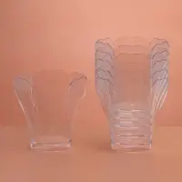 Форма пластиковая одноразовая для фуршета &laquo;Незабудка&raquo;, 100 мл, прозрачная