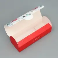 Коробка под кекс &laquo;С Новым годом&raquo;, акварель, 9 х 9 х 24.5 см