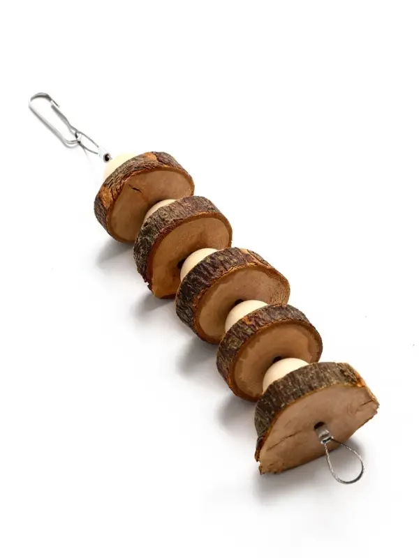 Игрушка для птиц и грызунов "Погрызушка" из дерева, 21 х 2 см