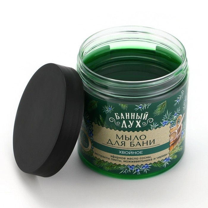Мыло для бани &laquo;Хвойное&raquo;, 450 мл, с экстрактом пихты, можжевельника и череды, БАННЫЙ ДУХ