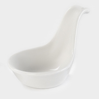 Соусник Доляна White Label, 9&times;5.5&times;6 см, фарфор, белый