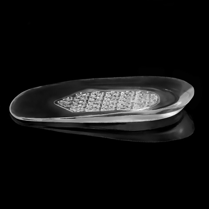 Подпяточники для обуви, с протектором, силиконовые, 10 &times; 6 см, пара, цвет прозрачный