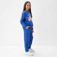 Свитшот детский MINAKU, цвет синий, рост 158 см Свитшот детский MINAKU, цвет синий, рост 158 см