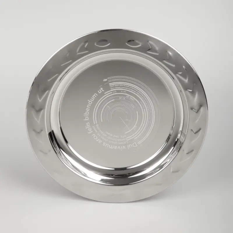 Тарелка наградная &laquo;Круг почета&raquo;, серебристая