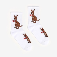 Носки женские, цвет белый/кенгуру, размер 25