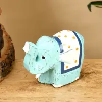 Сувенир &laquo;Слонёнок&raquo;, 12&times;5&times;9 см, дерево, бирюзовый