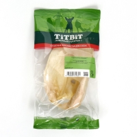 Лакомство TitBit для собак, ухо телячье большое, мягкая упаковка, 27 г